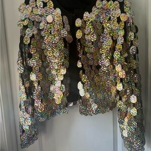 Iridescent Sequin Party Jacket